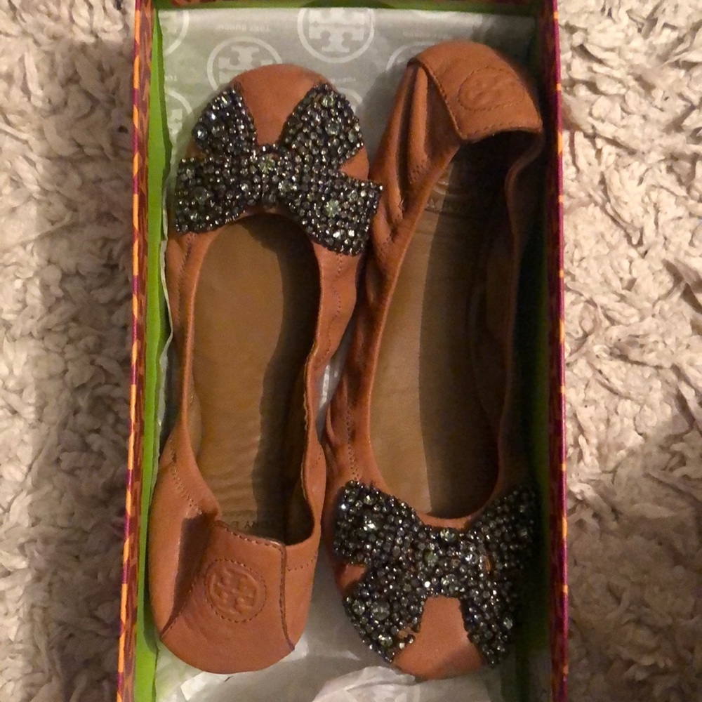 Tory Burch Eddie bow flats